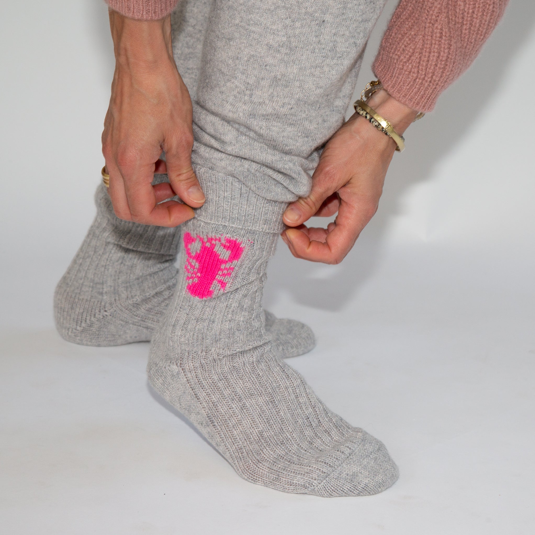 Women Socken PAPA LOBSTER