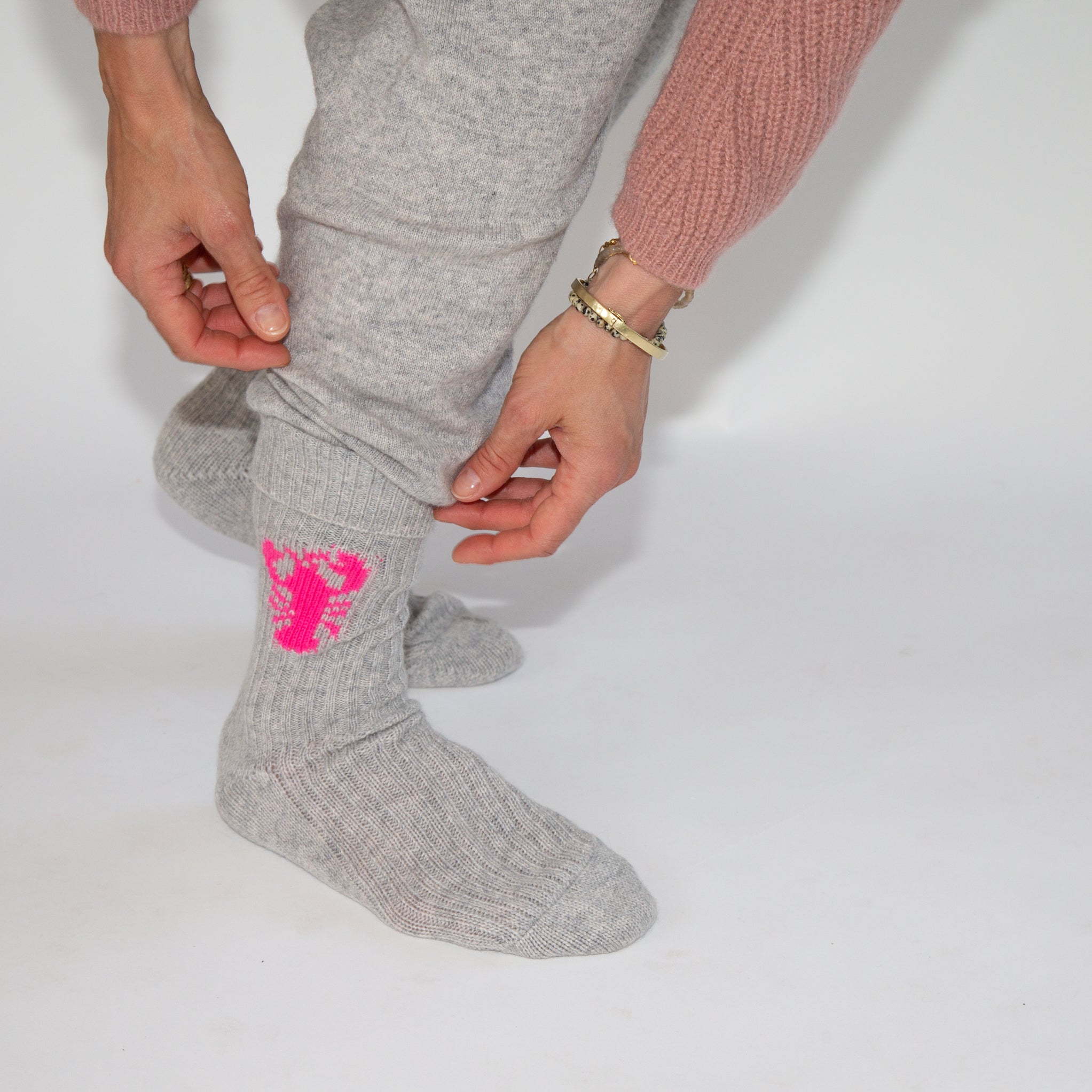 Women Socken PAPA LOBSTER